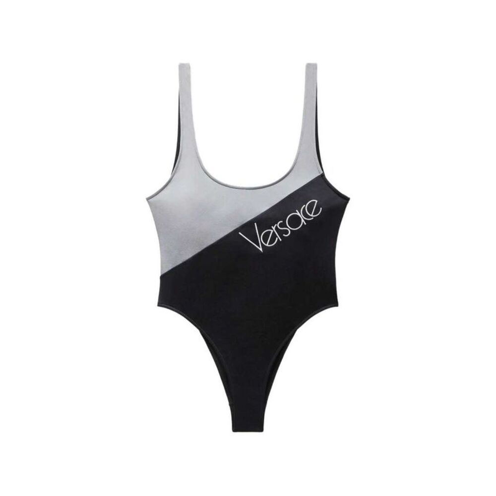 Versace Women Embroidered Logo One-Piece Swimsuit